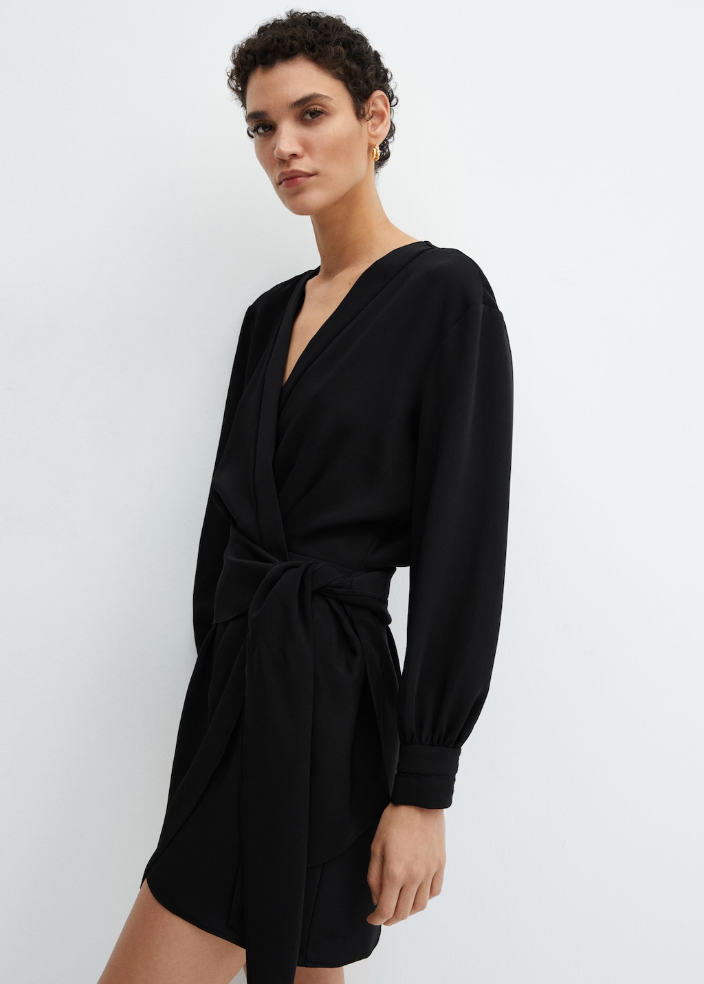 Bow wrap dress - Details of the article 2