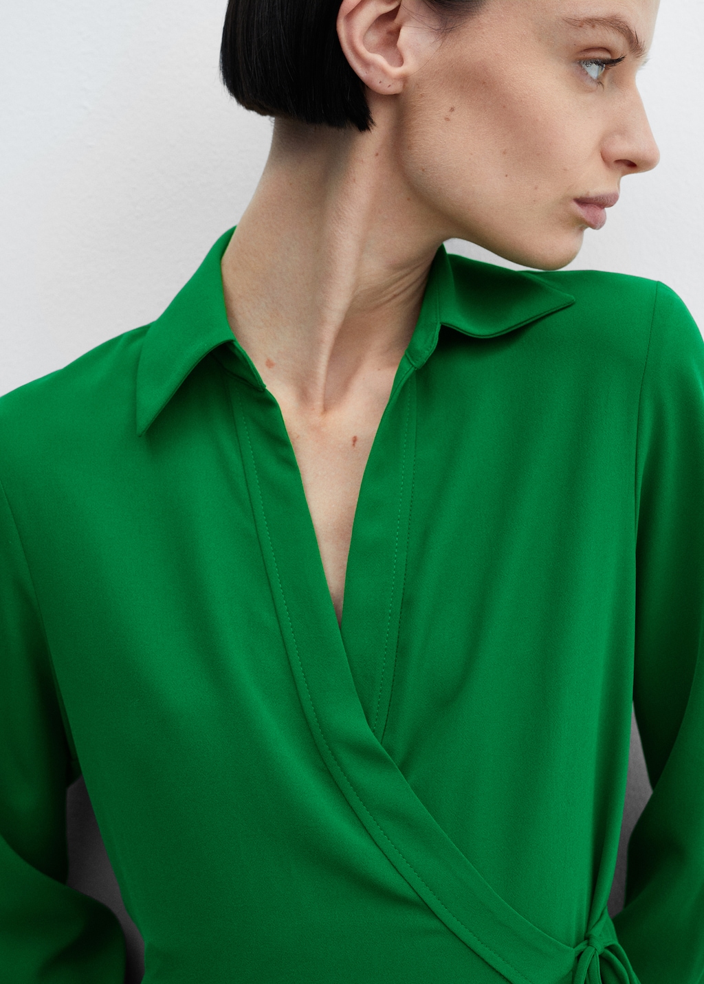 Wrap shirt dress - Details of the article 1