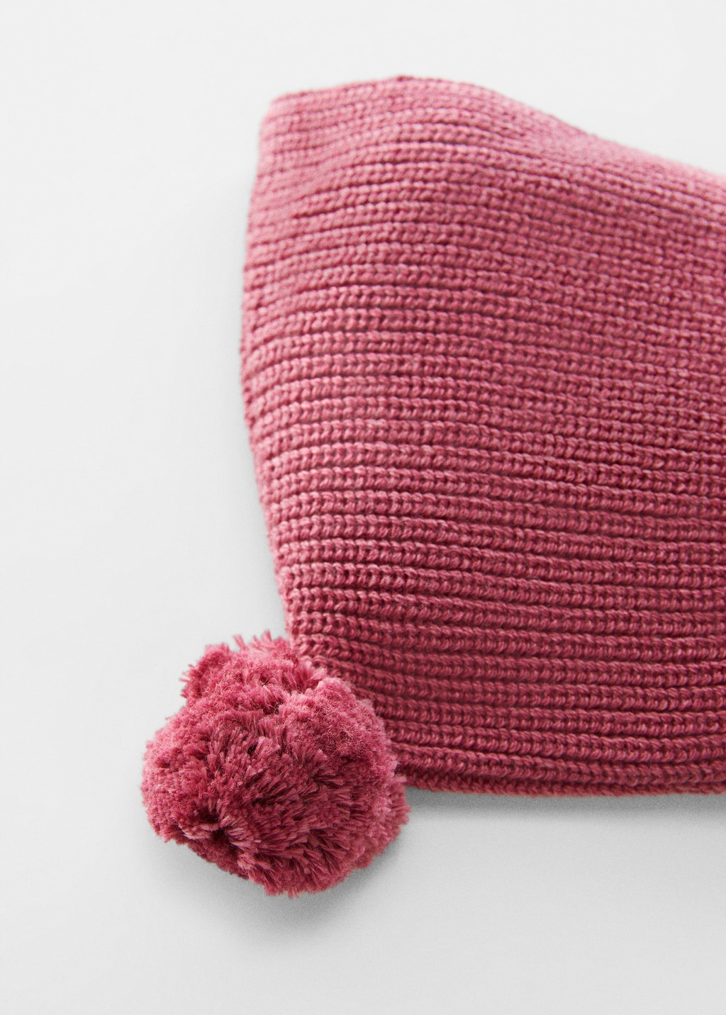 Pom pom cable-knit beanie - Medium plane