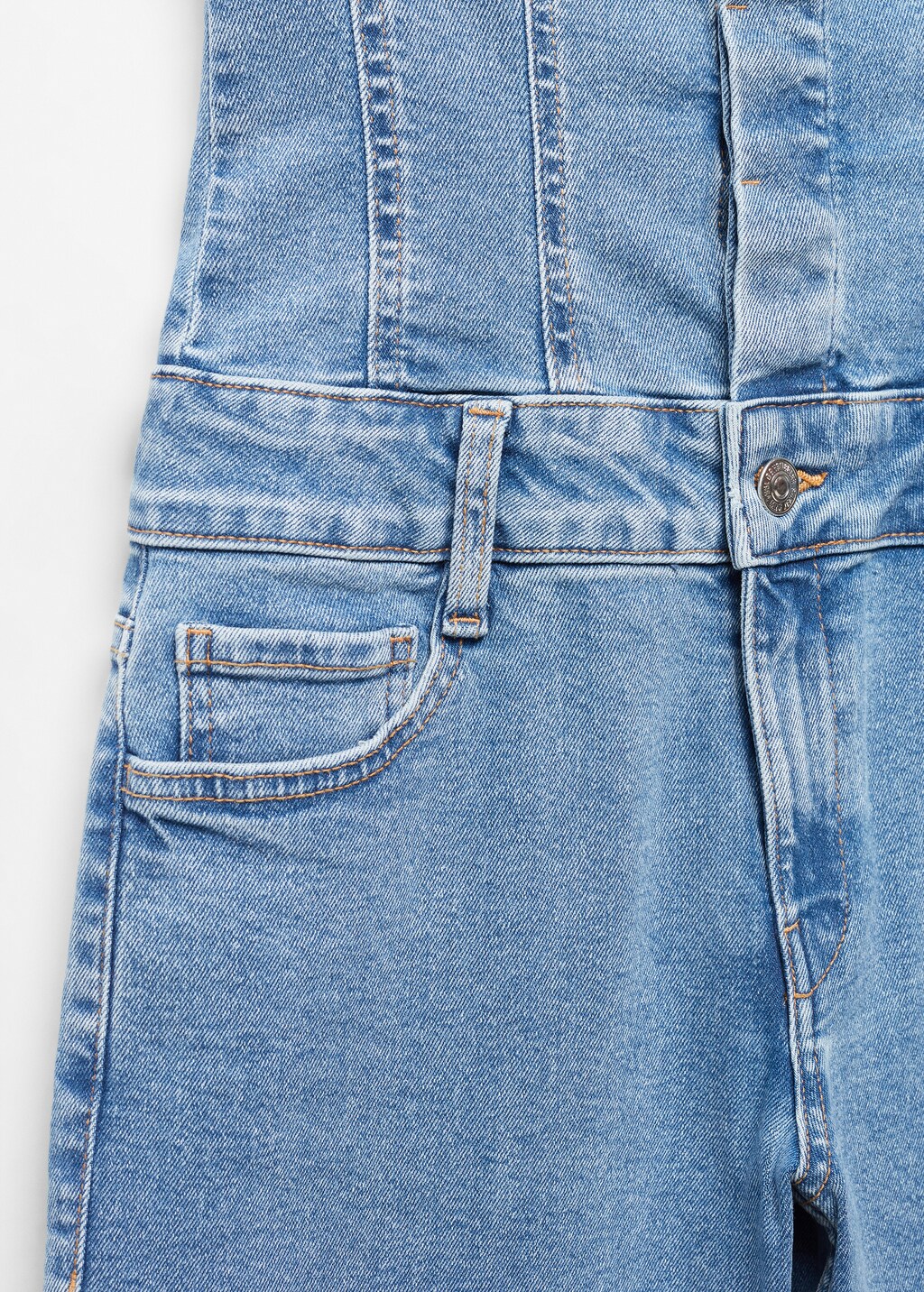 Schulterfreier Jeans-Jumpsuit - Detail des Artikels 8