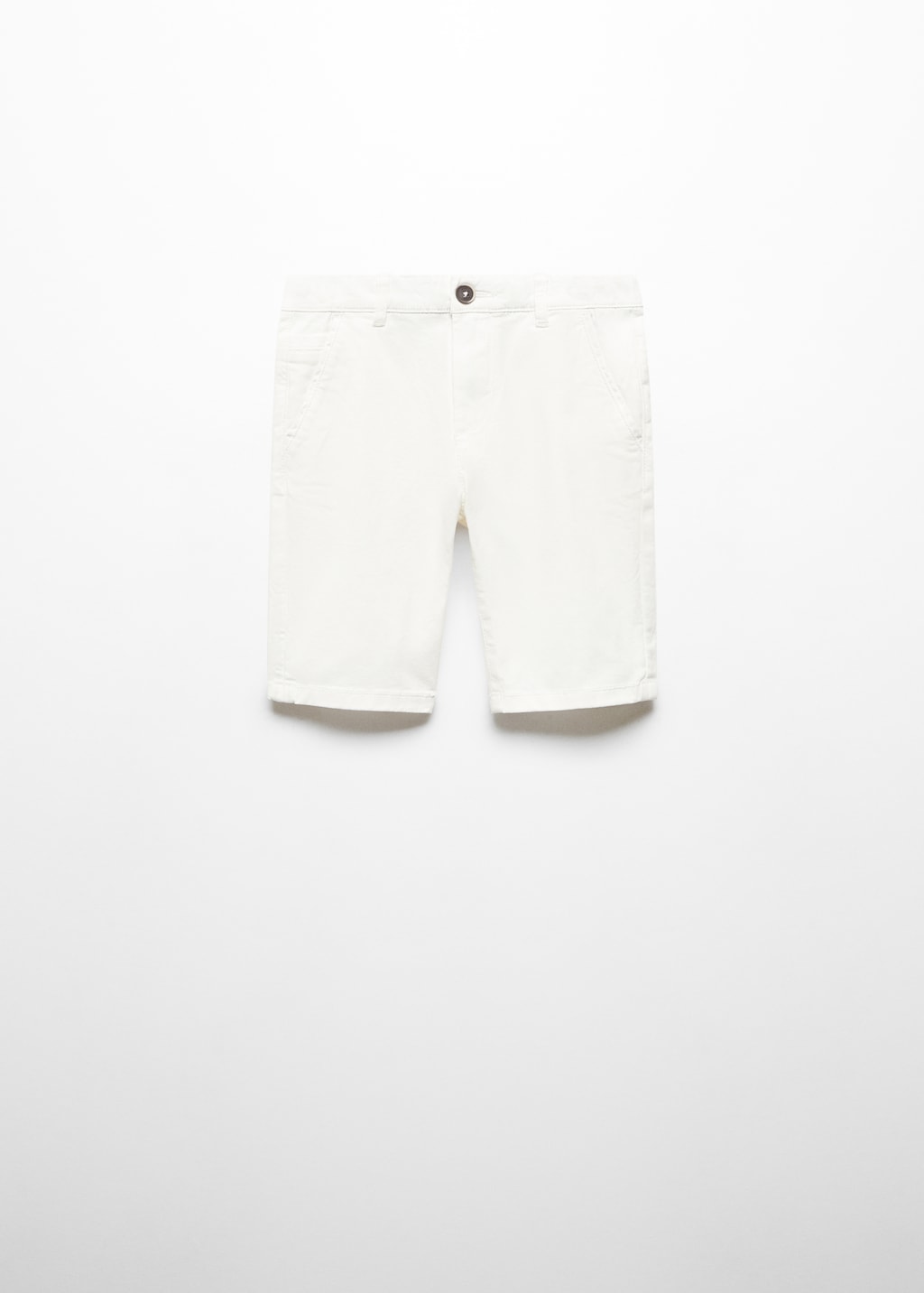 Slim-fit chino cotton bermuda shorts - Article without model