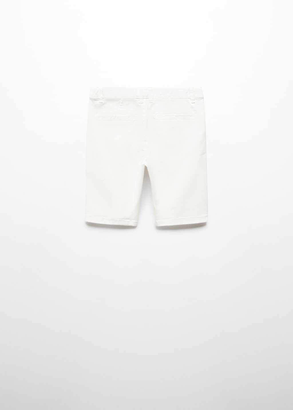 Slim-fit chino cotton bermuda shorts - Reverse of the article