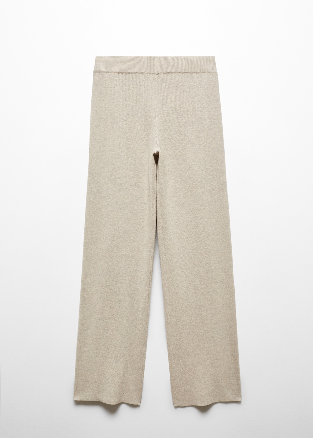 Straight knitted trousers - Article without model