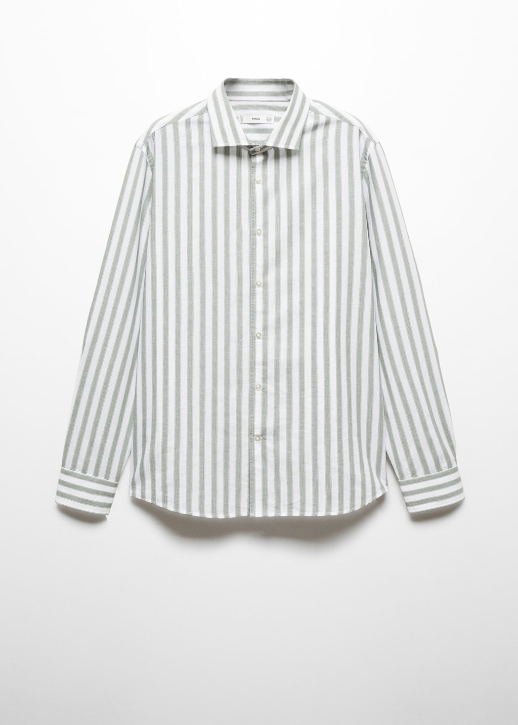 Linen Tencel-blend striped shirt - Article without model