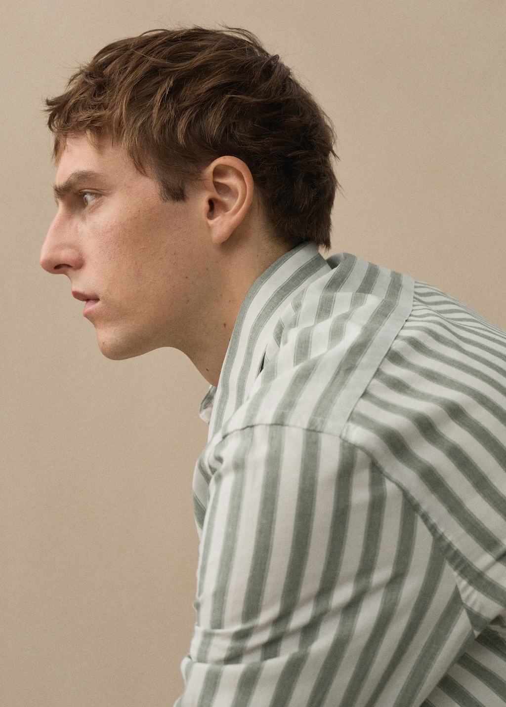 Linen Tencel-blend striped shirt - Details of the article 5