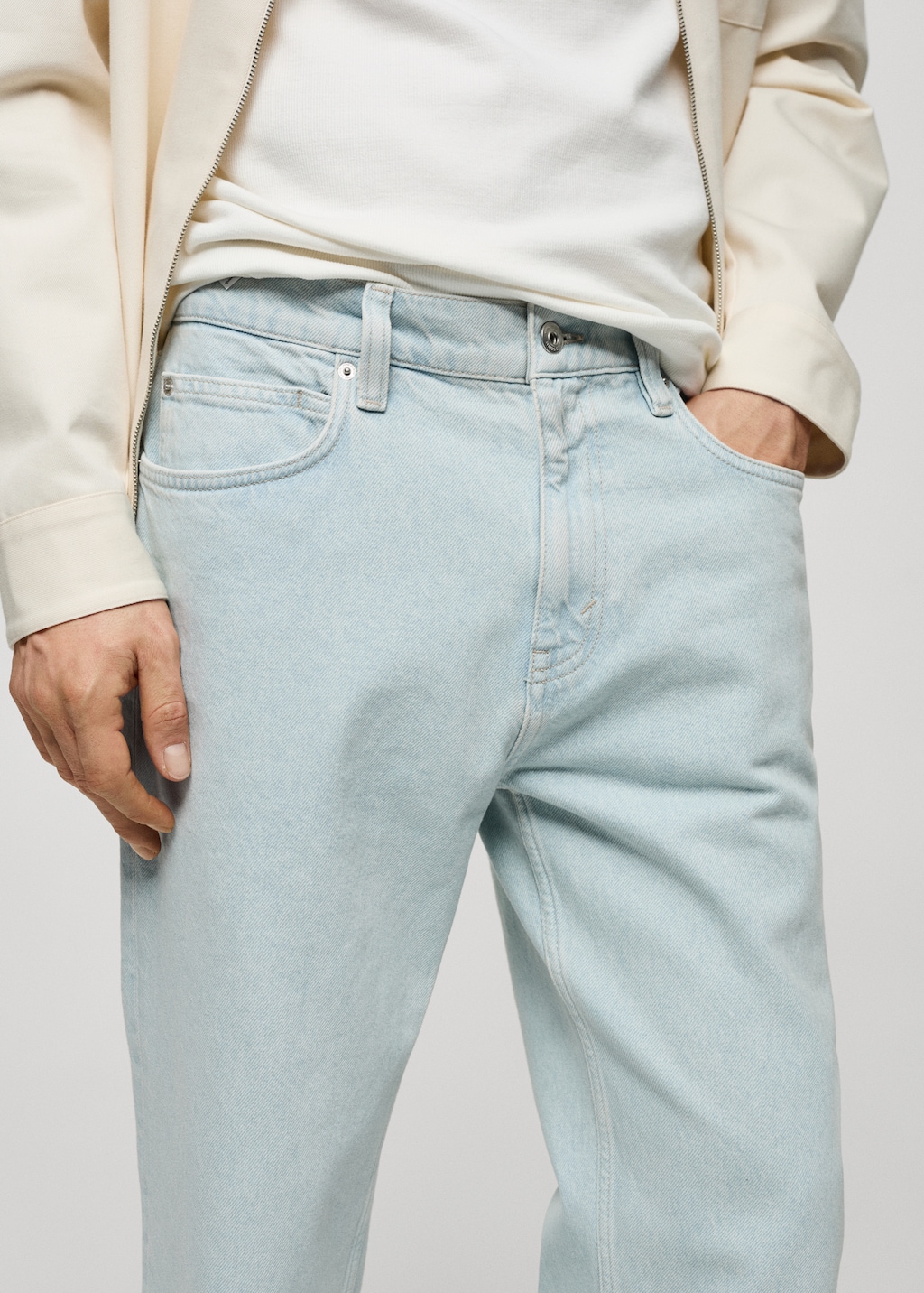 Relaxed-fit jeans met gewassen effect - Detail van het artikel 1