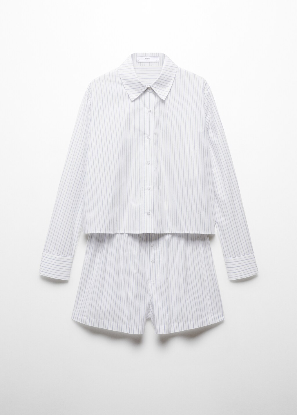 Two-piece striped cotton pyjamas - Article without model