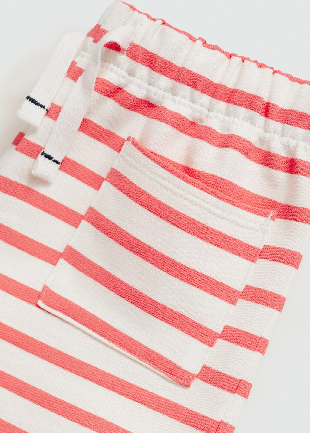 Striped cotton shorts - Details of the article 0