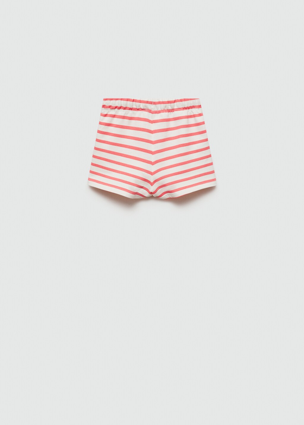 Striped cotton shorts - Reverse of the article