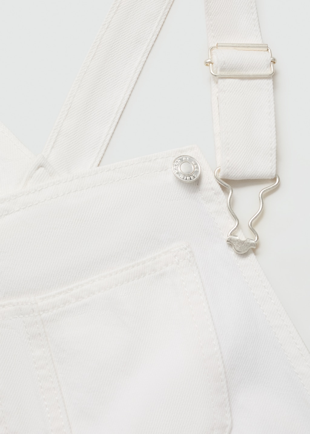 Short denim dungarees - Details of the article 8