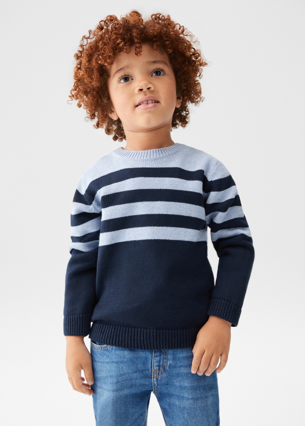 Knit striped sweater - Medium plane