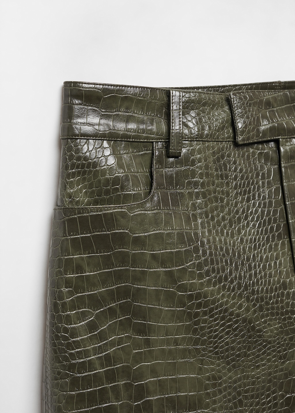 Animal print effect mini skirt - Details of the article 8