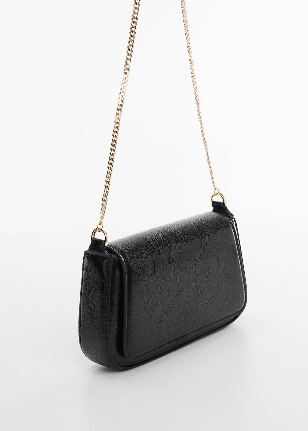 Patent leather effect chain bag Women MANGO OUTLET Sweden