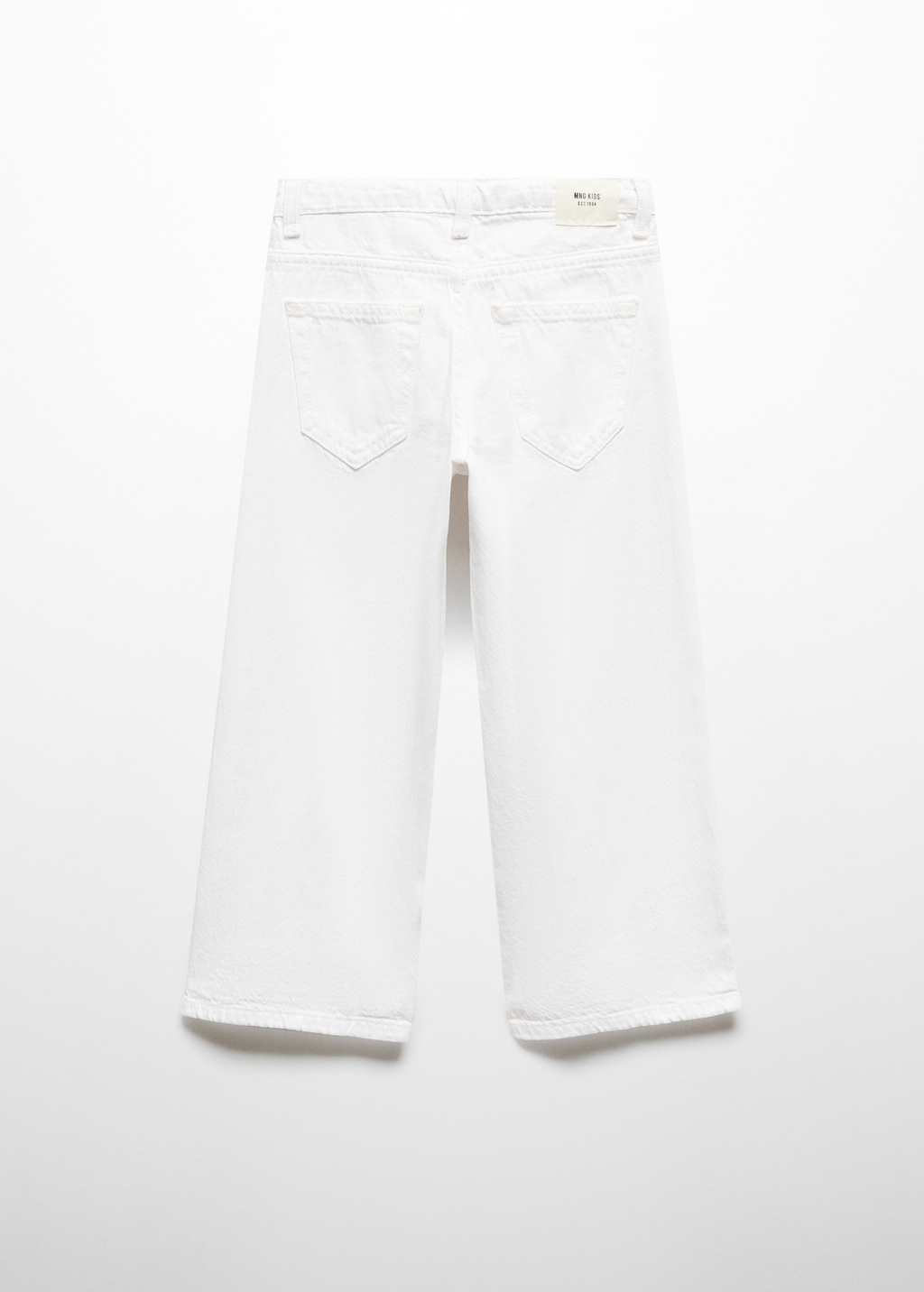 Cotton culotte jeans - Reverse of the article