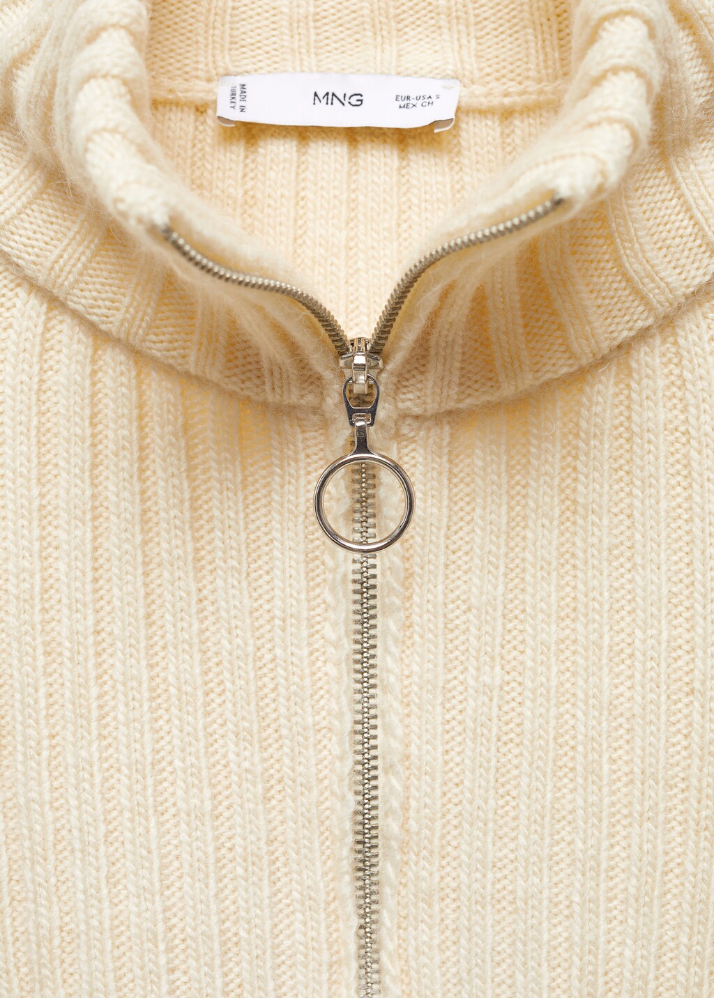 Zipper crop cardigan - Details of the article 8