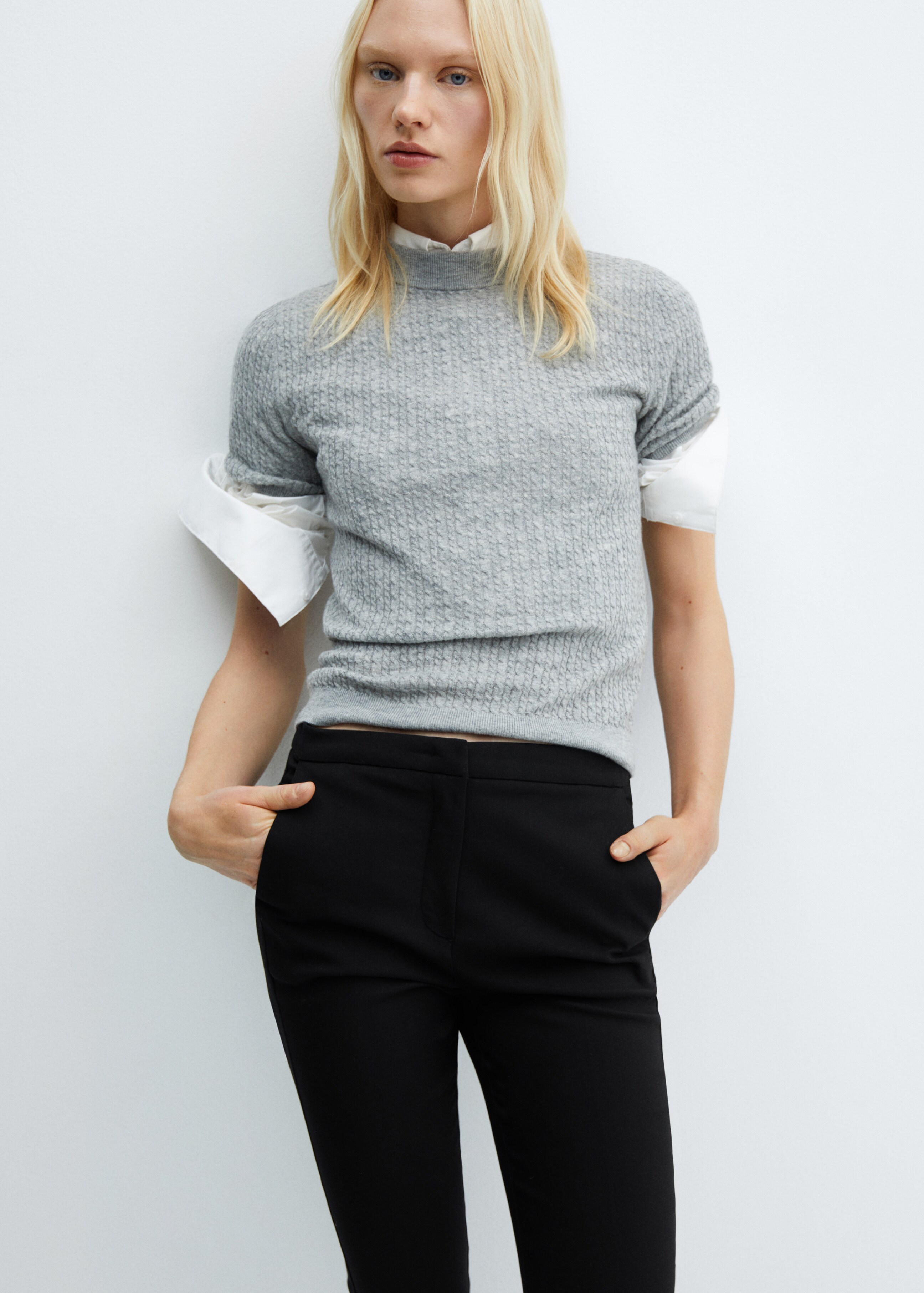 Crop skinny trousers - Details of the article 1