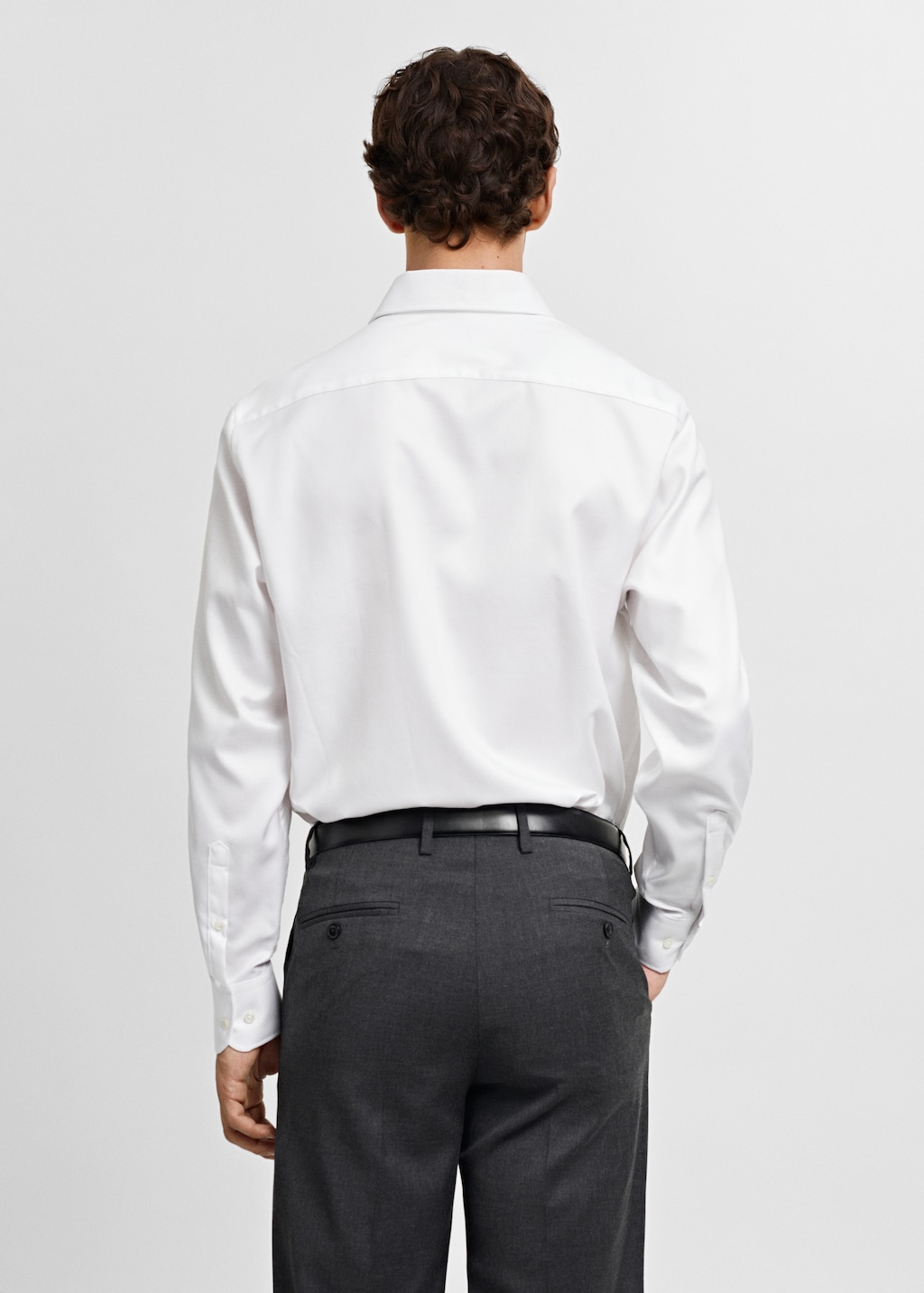 Camisa vestit regular fit estructura - Revers de l'article