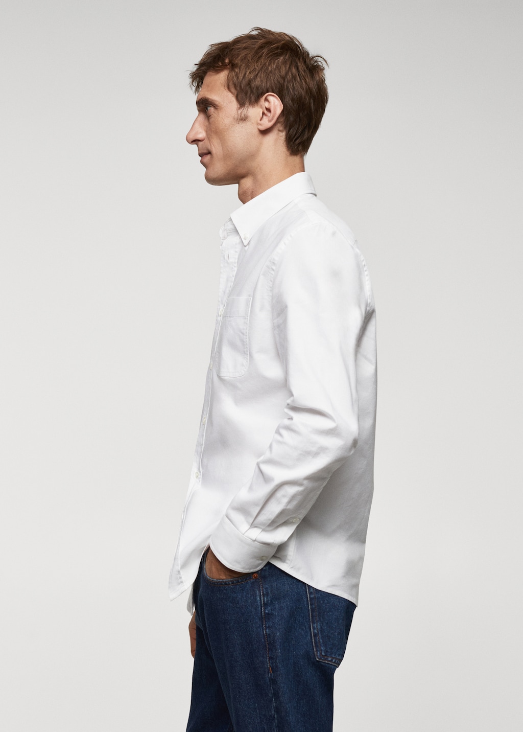 Regular fit Oxford cotton shirt - Details of the article 2