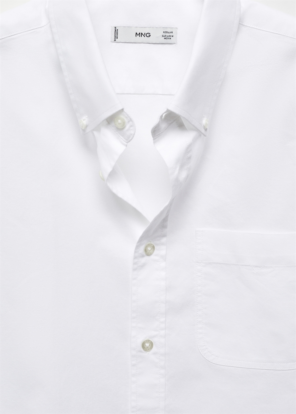 Regular fit Oxford cotton shirt - Details of the article 8