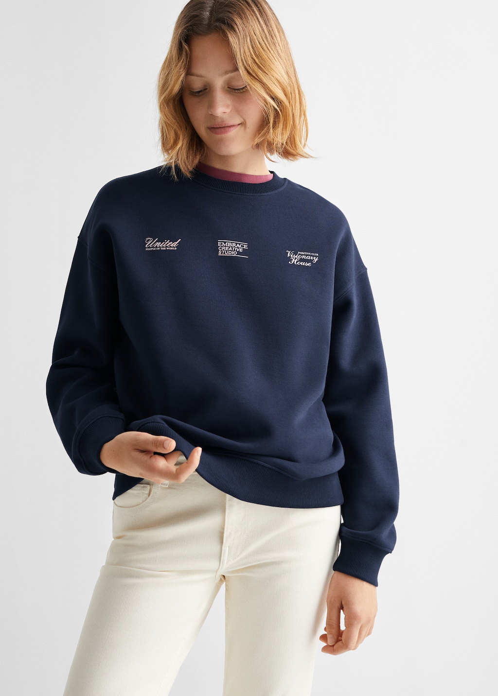 Printed message sweatshirt - Medium plane