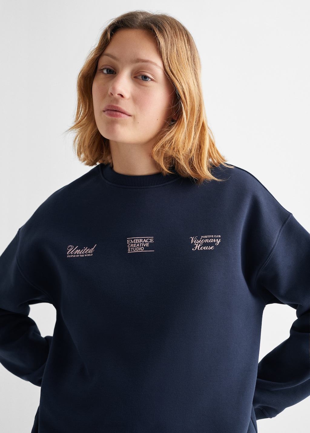 Printed message sweatshirt - Details of the article 1