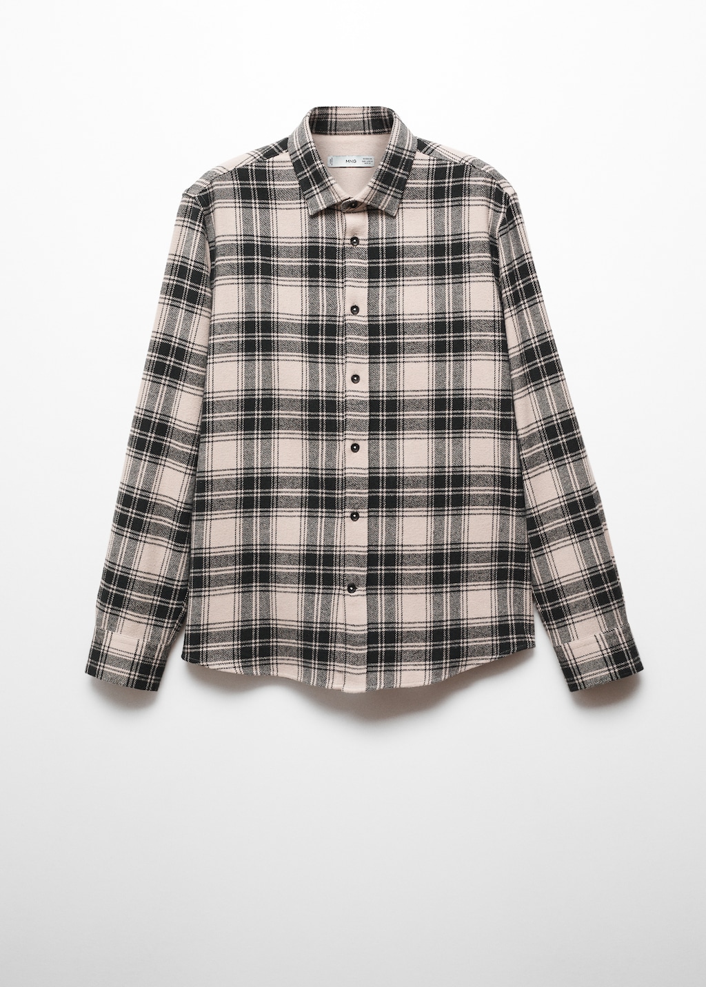 Regular fit checked flannel shirt - Article without model