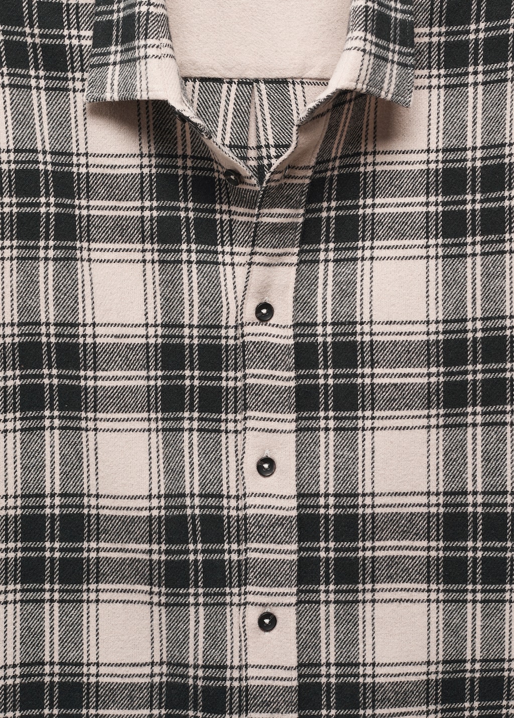 Regular fit checked flannel shirt - Details of the article 8