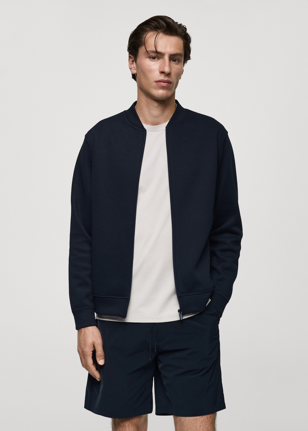 Breathable structured bomber jacket - Medium plane