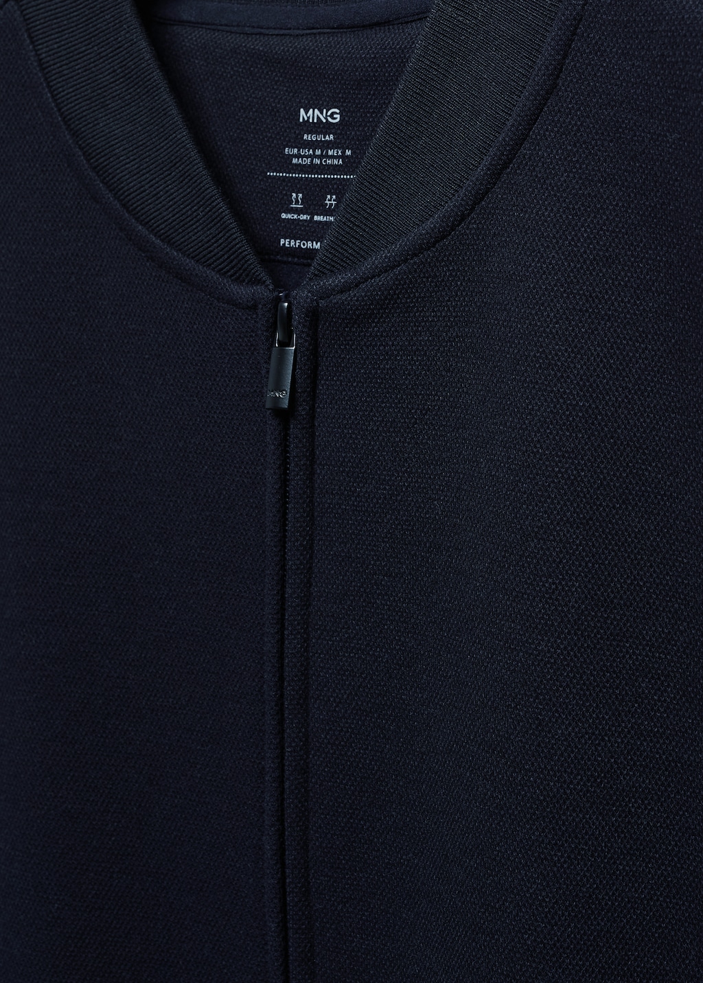 Breathable structured bomber jacket - Details of the article 8