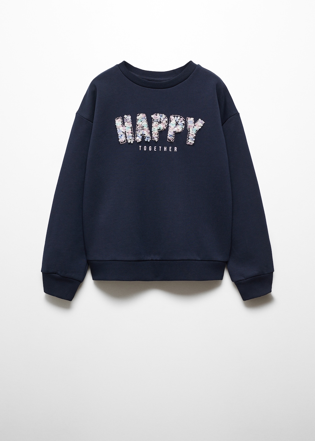 Embroidered message sweatshirt - Article without model