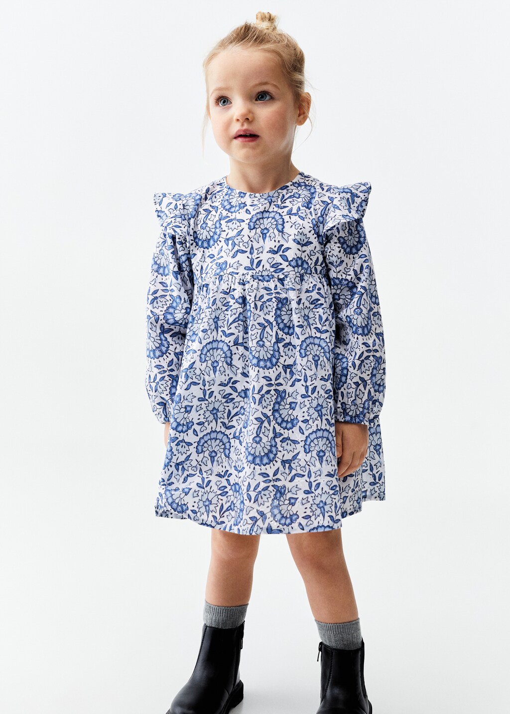 Robe coton imprimée - Plan moyen