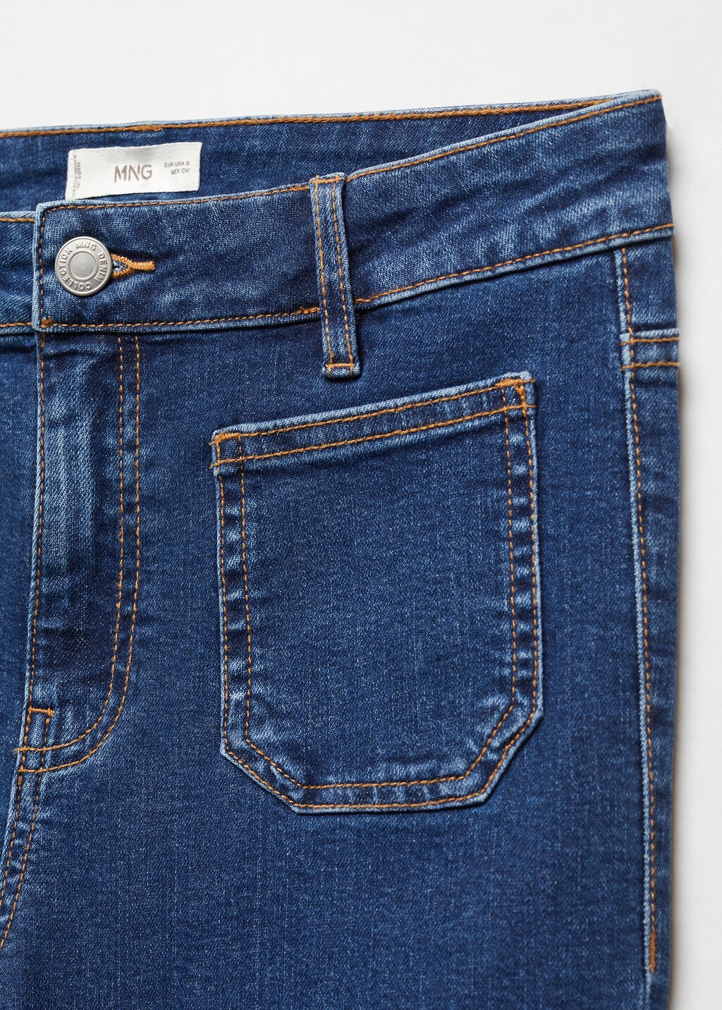 Flared jeans with pocket - Details of the article 8