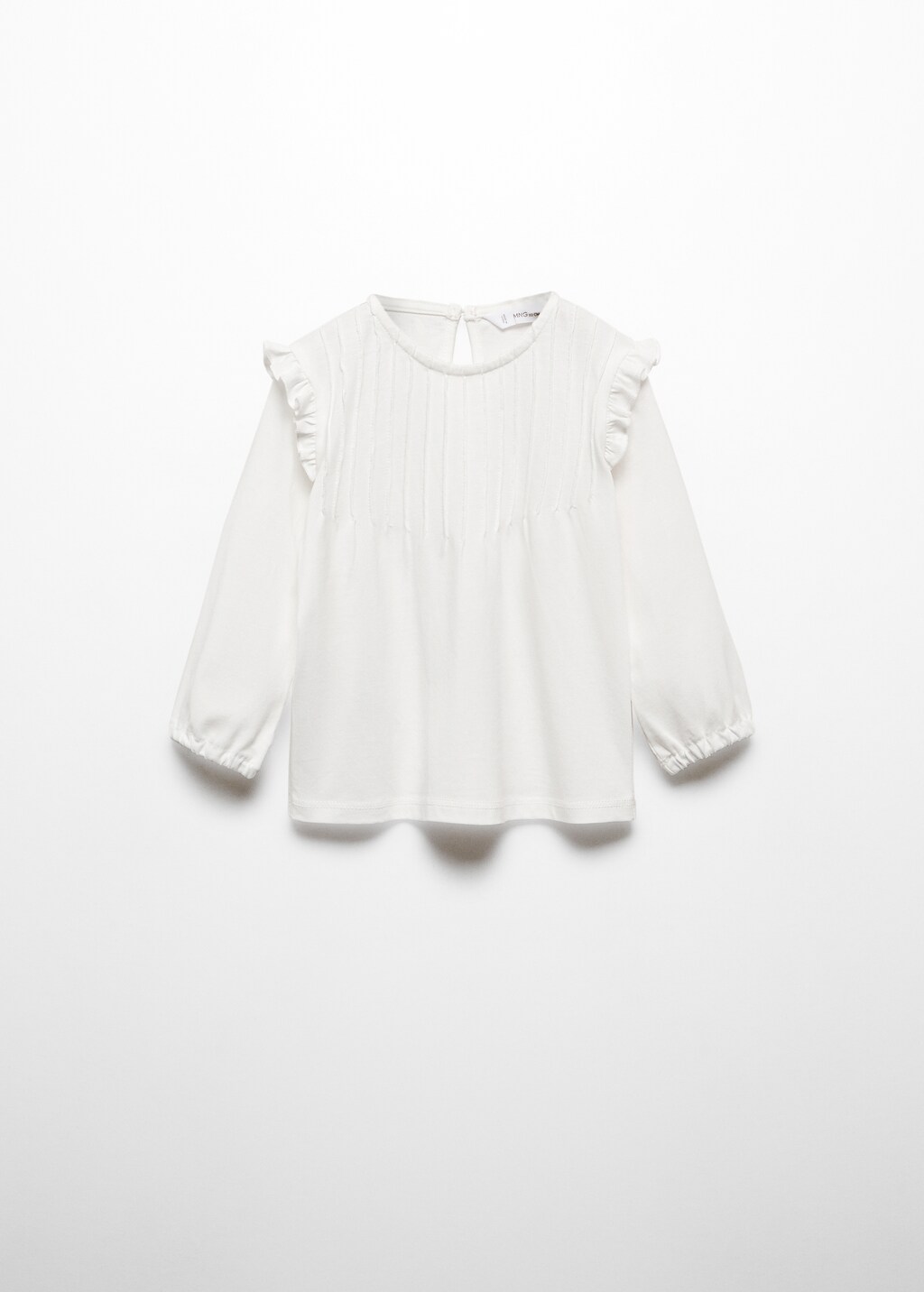 Long -sleeved t-shirt with ruffles - Article without model