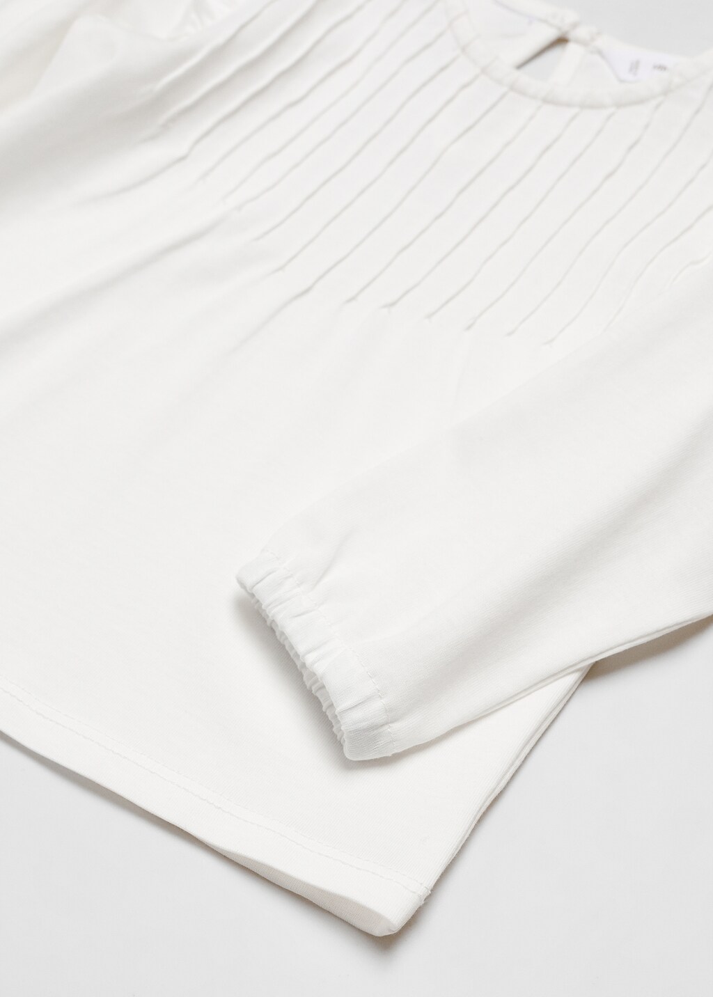 Long -sleeved t-shirt with ruffles - Details of the article 0