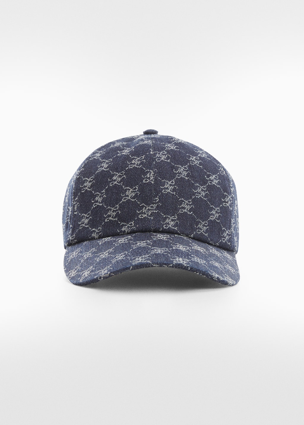 Logo print denim cap - Medium plane