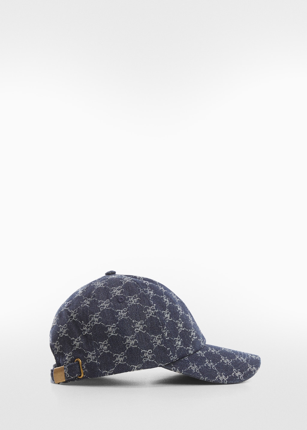 Logo print denim cap - Article without model