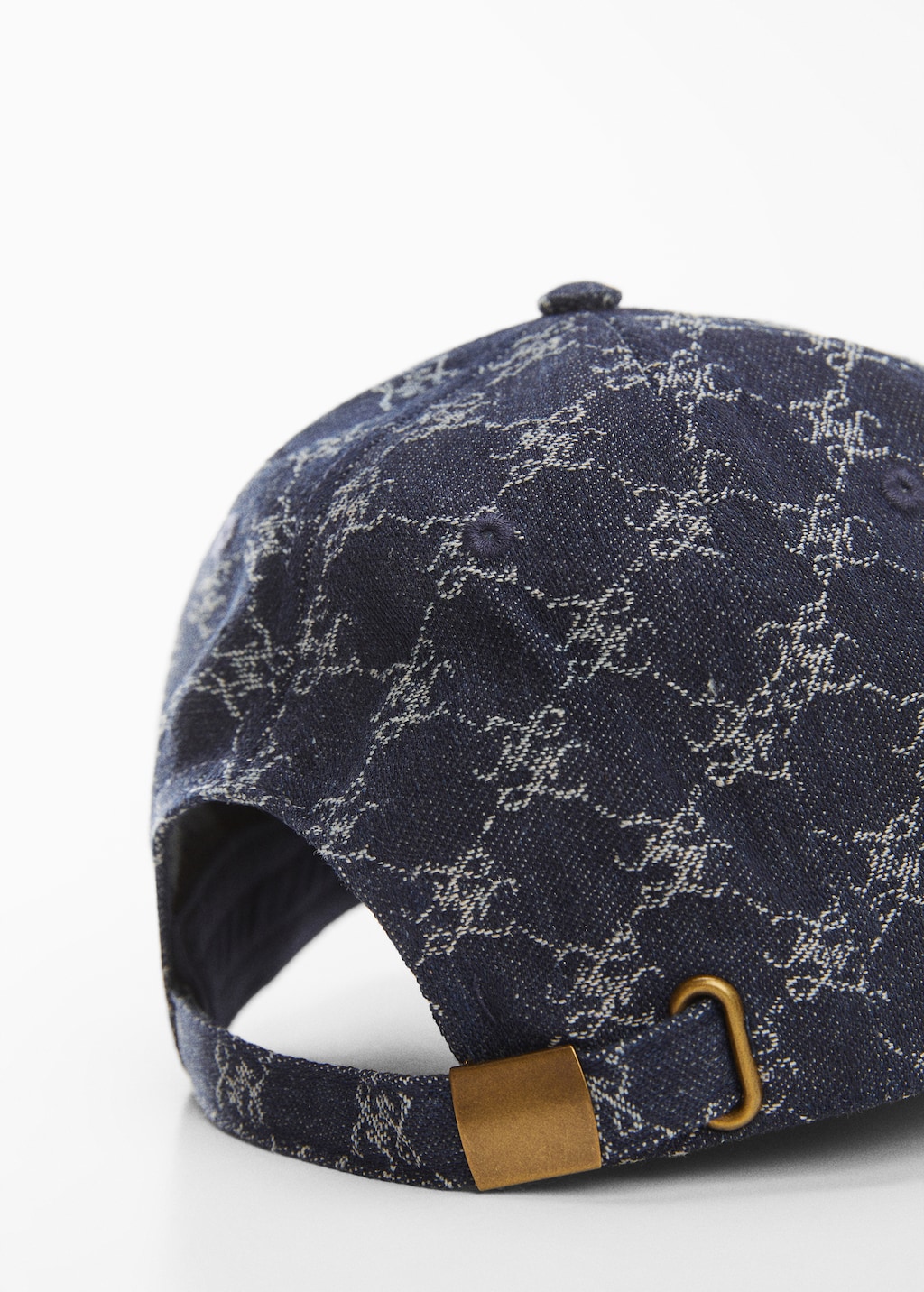 Logo print denim cap - Details of the article 1