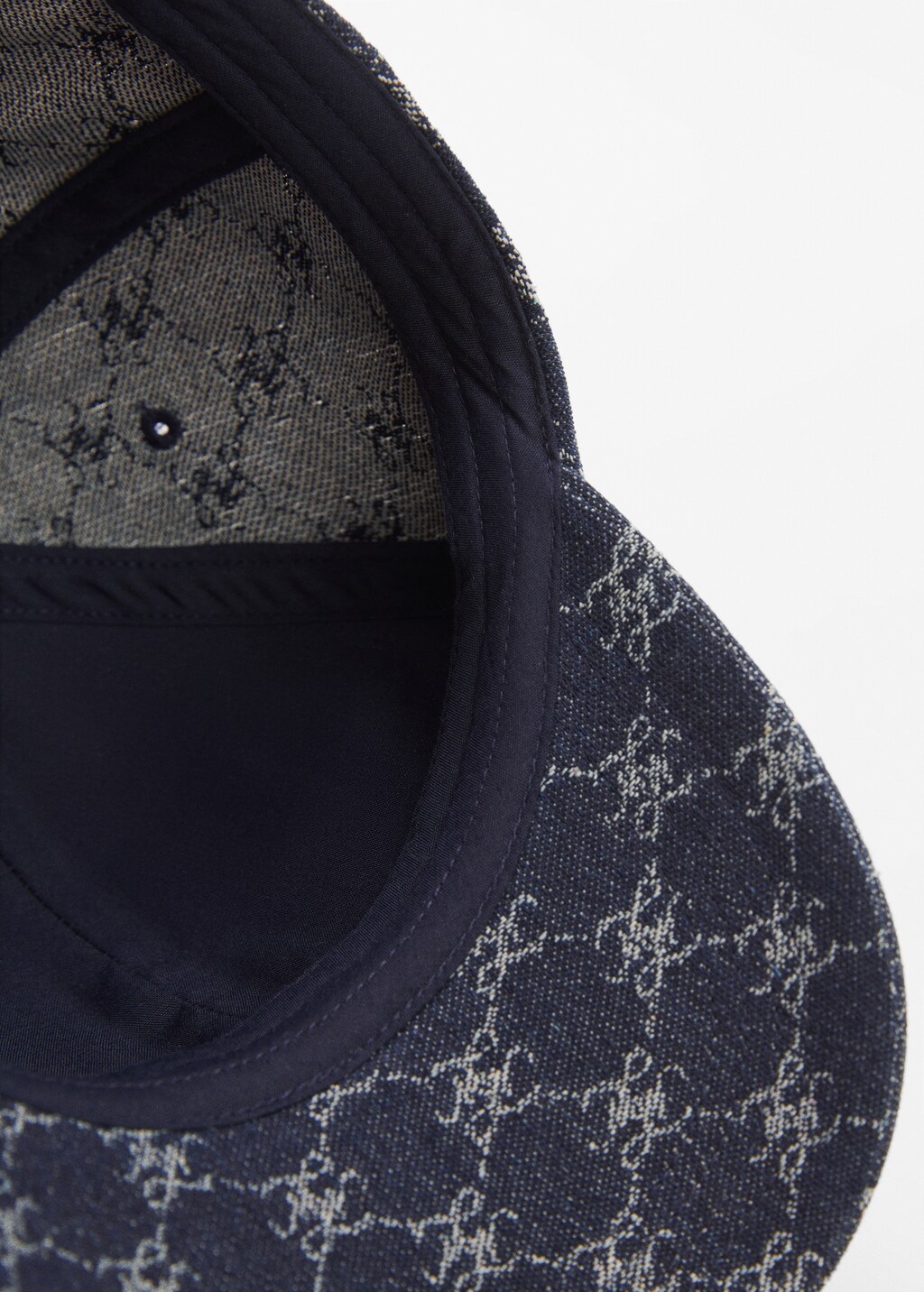 Logo print denim cap - Details of the article 2