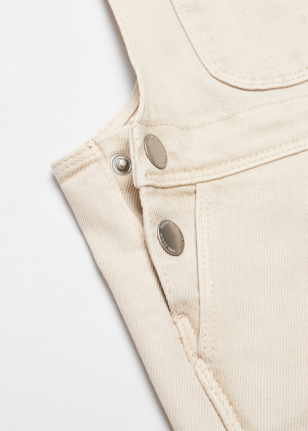 Long denim dungarees - Details of the article 0