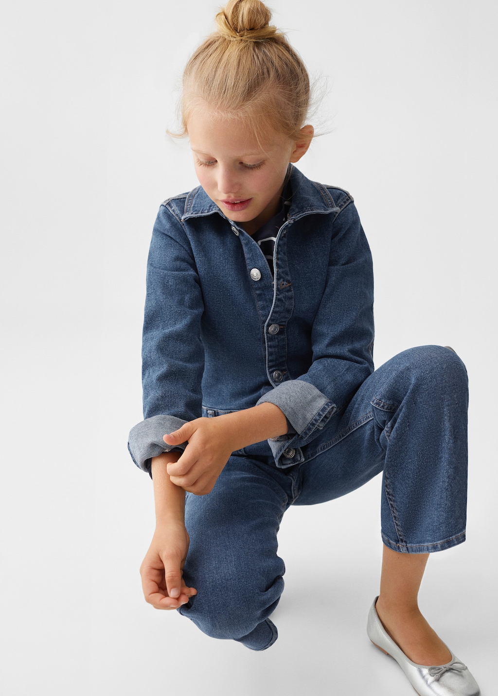 Langer Jeans-Jumpsuit - Detail des Artikels 2