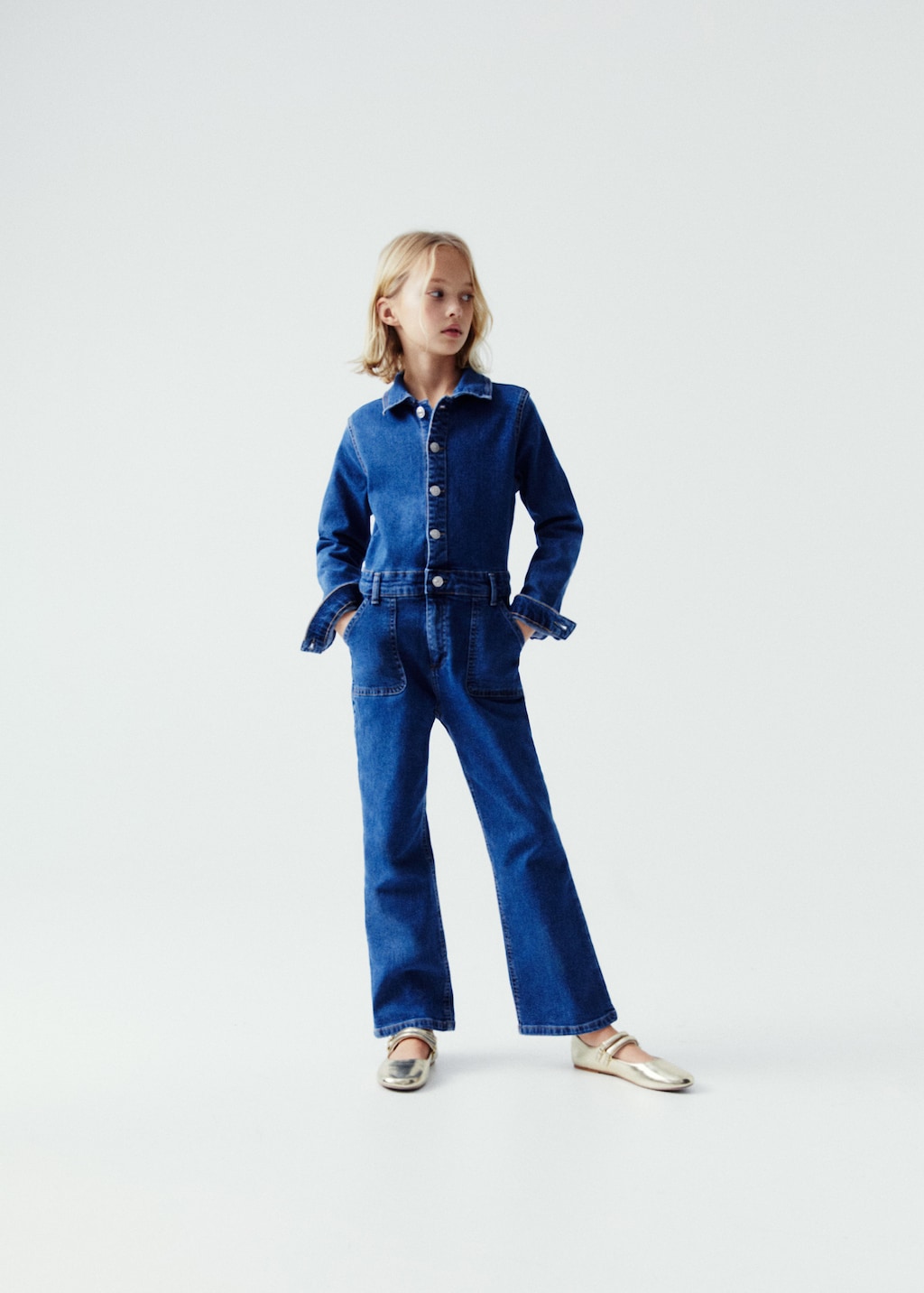 Langer Jeans-Jumpsuit - Detail des Artikels 5