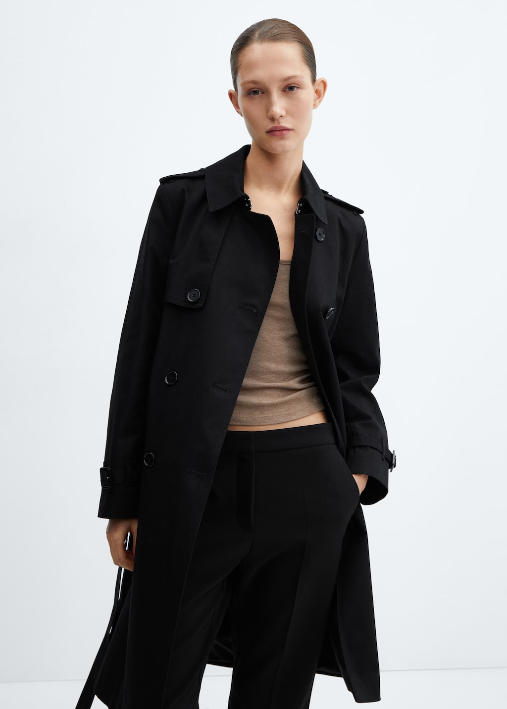 Classic trench coat with belt - Medium plane