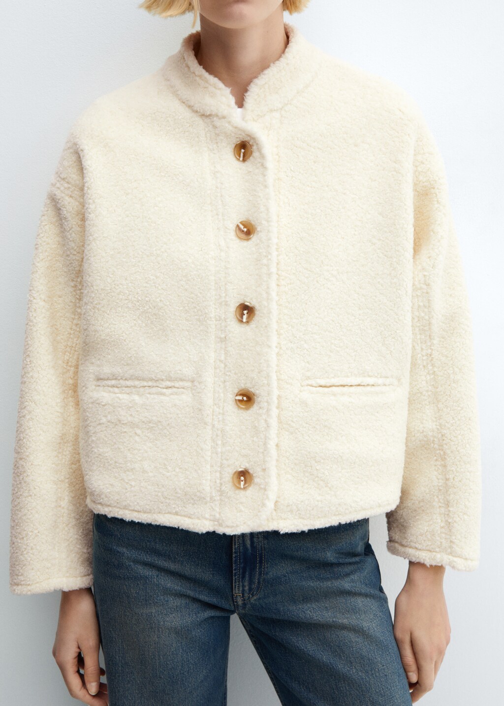 Shearling-effect jacket - Details of the article 6