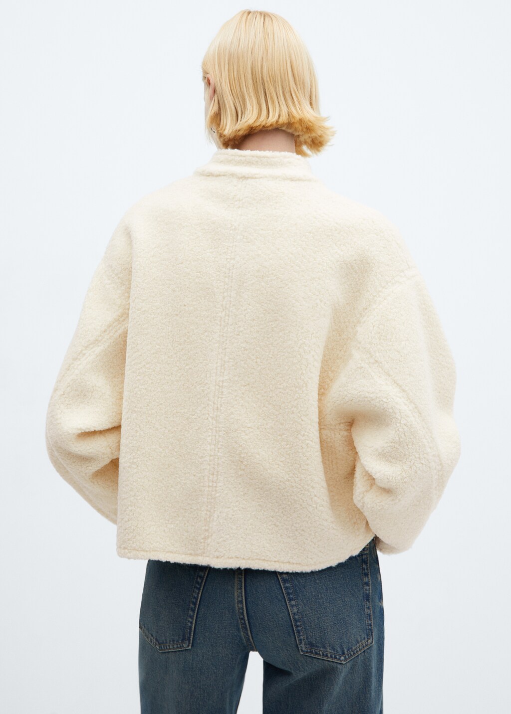 Shearling-effect jacket - Reverse of the article