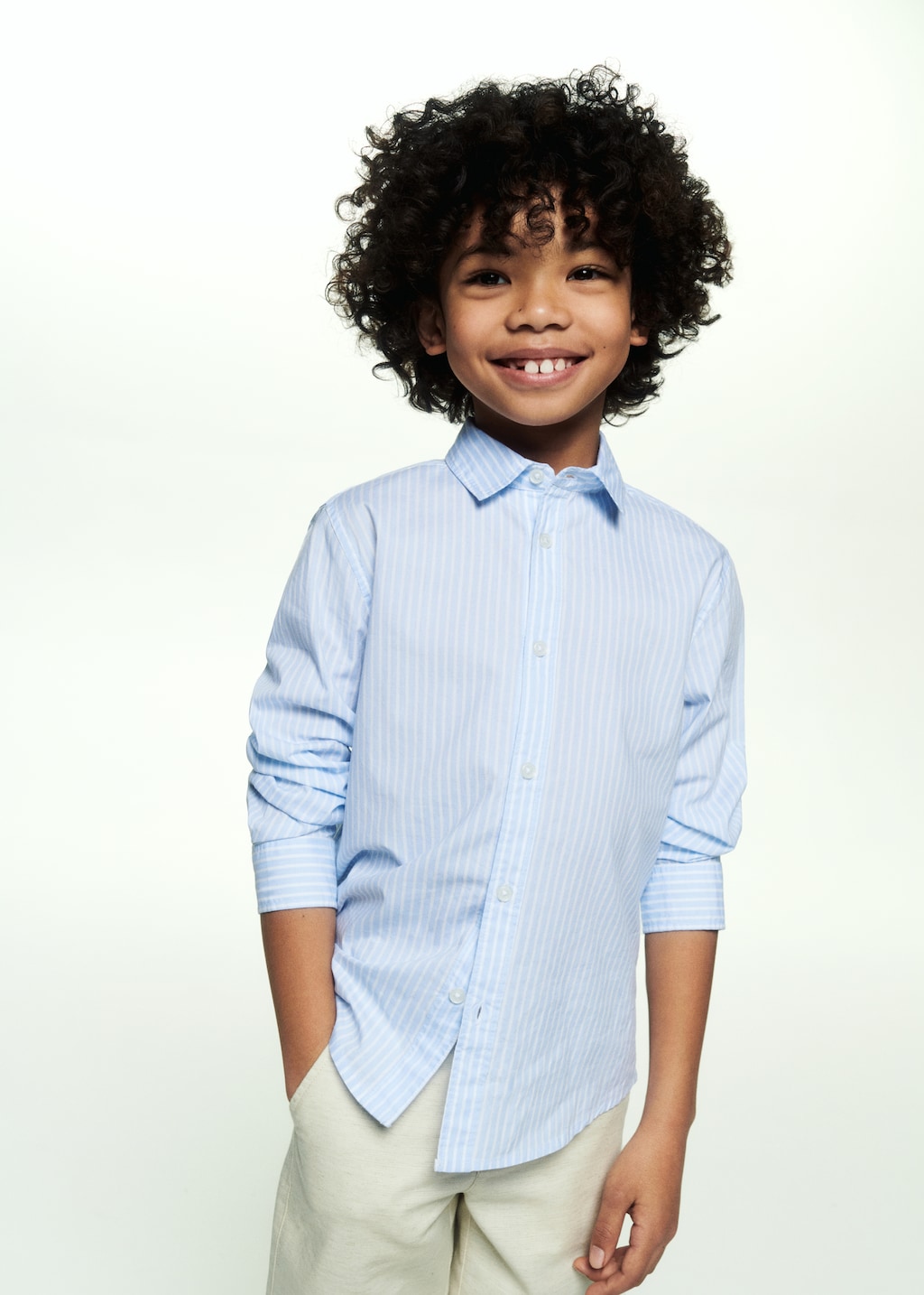 Camisa vestir regular fit ratlles - Detall de l'article 6