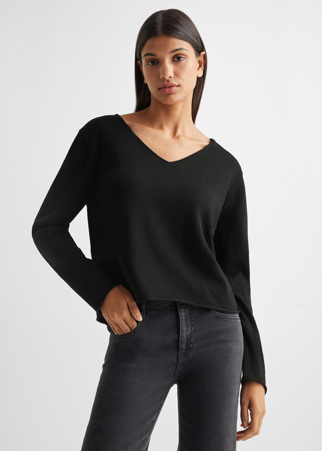 V-neck sweater - Medium plane