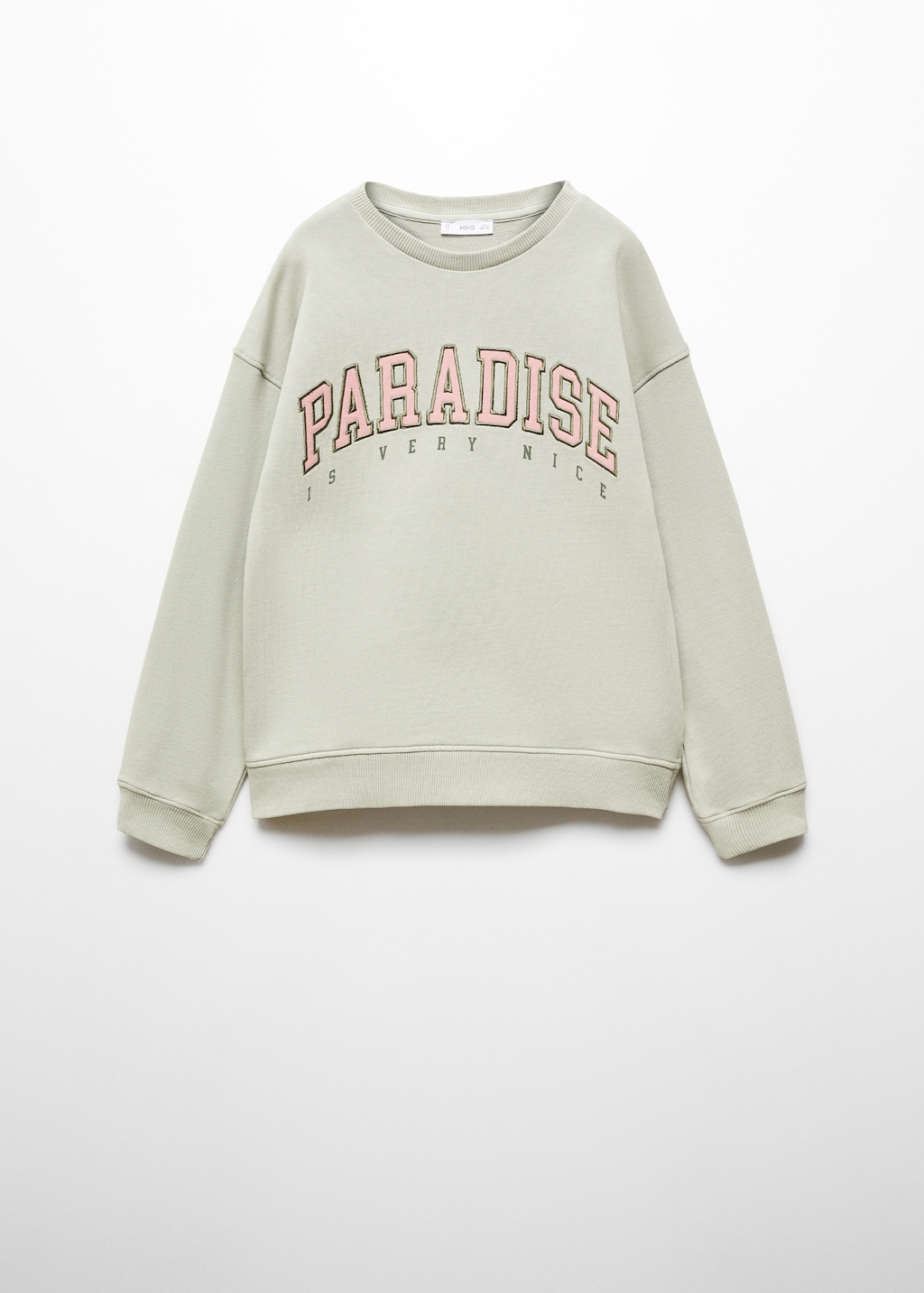 Printed message sweatshirt - Article without model