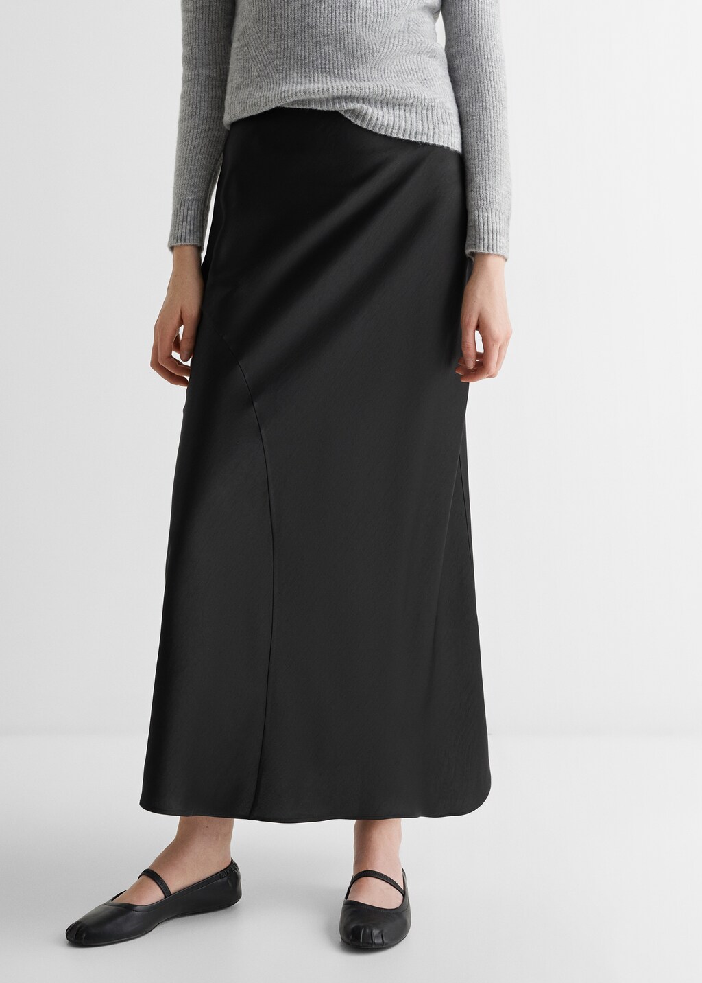 Satin long skirt - Details of the article 6