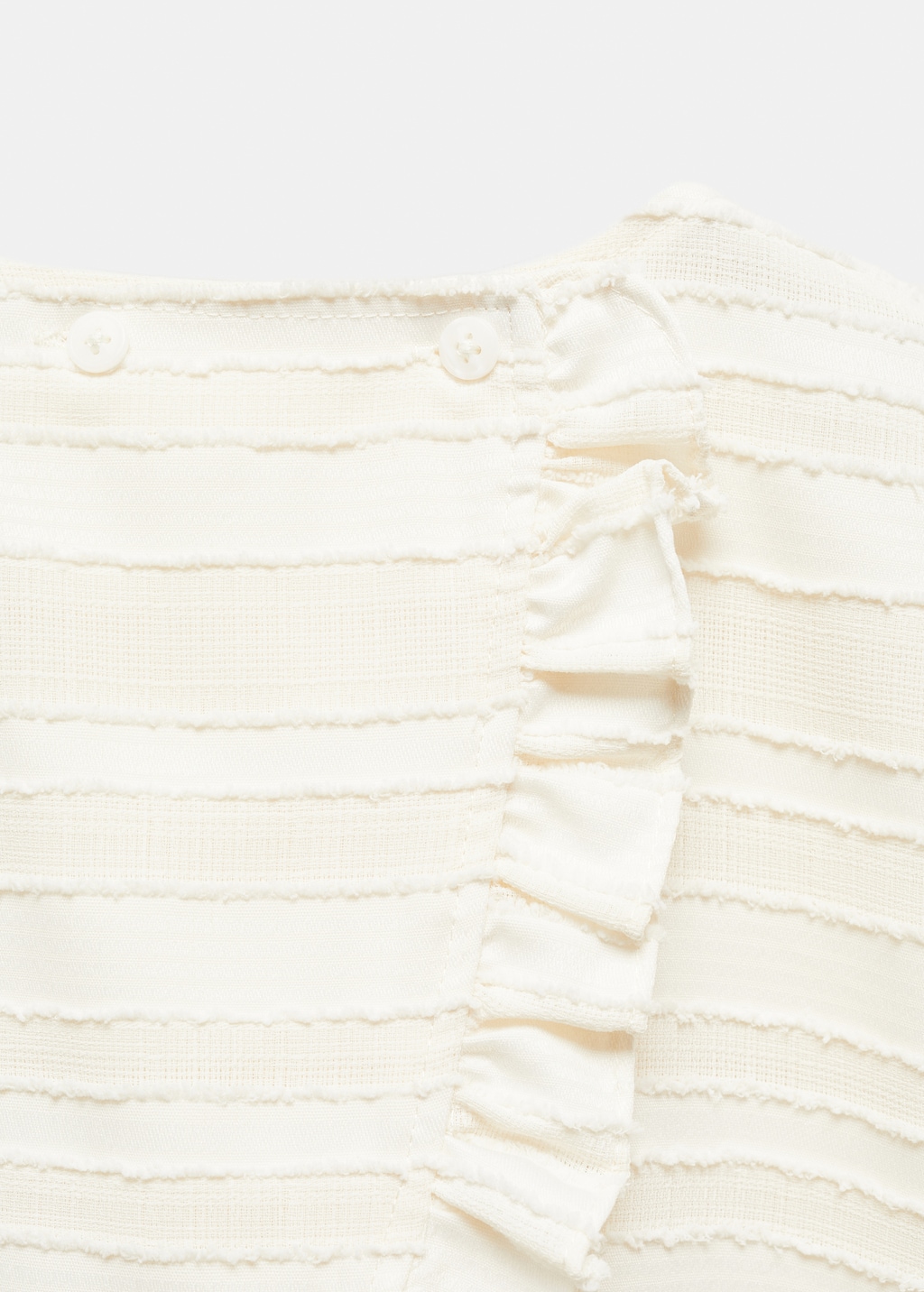 Textured ruffled blouse - Details of the article 8