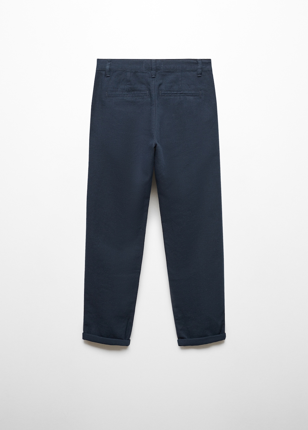 Linen chino trousers - Reverse of the article